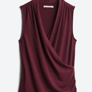 41 Hawthorn Benni Wrap Front Ruched Knit Top